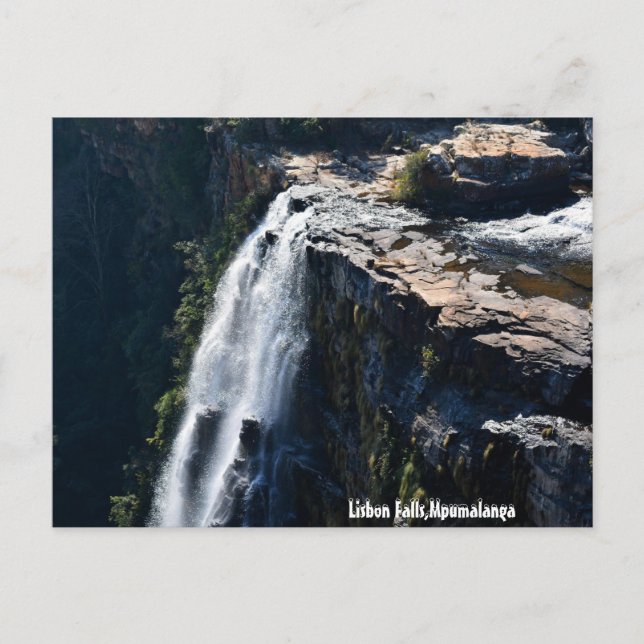 Postal Cataratas de Lisboa, Mpumalanga (Anverso)