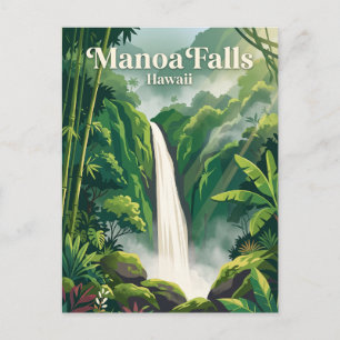 Postal Cataratas de Manoa Hawaii