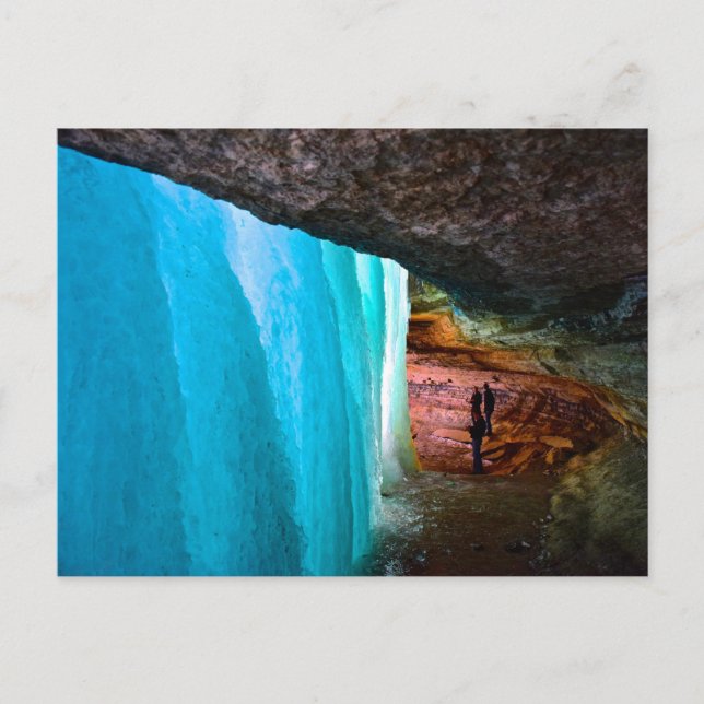 Postal Cataratas de Minnehaha congeladas en Minneapolis (Anverso)