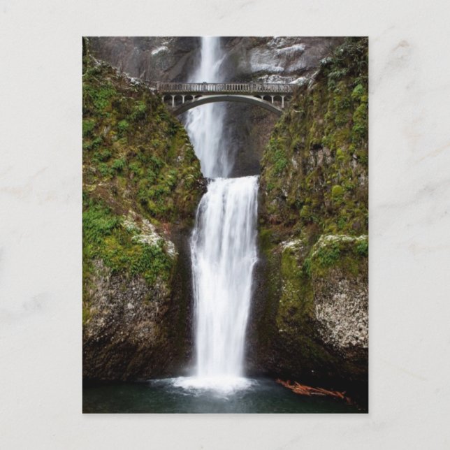 Postal Cataratas de Multnomah en el desfiladero de Columb (Anverso)