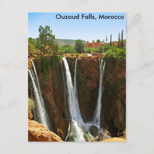 Postal Cataratas de Ouzoud, Marruecos