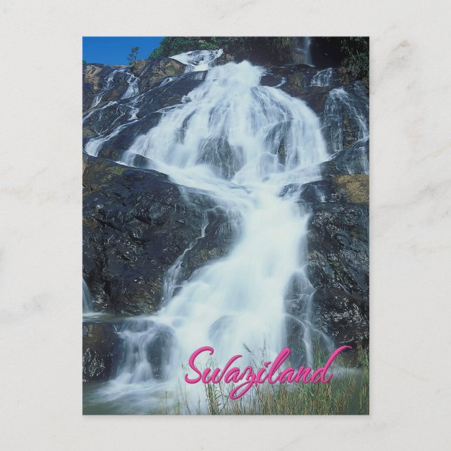 Postal Cataratas de Phophonyane, Suazilandia (Anverso)