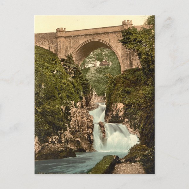Postal Cataratas de Poulaphouca, condado de Wicklow (Anverso)