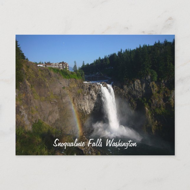 Postal Cataratas de Snoqualmie (Anverso)