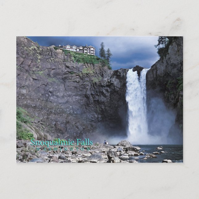 Postal Cataratas de Snoqualmie (Anverso)