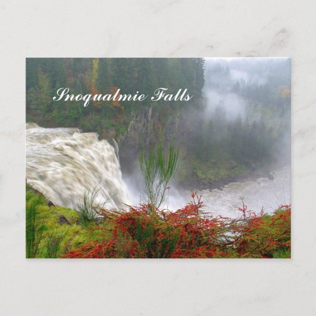 Postal Cataratas de Snoqualmie (Anverso)
