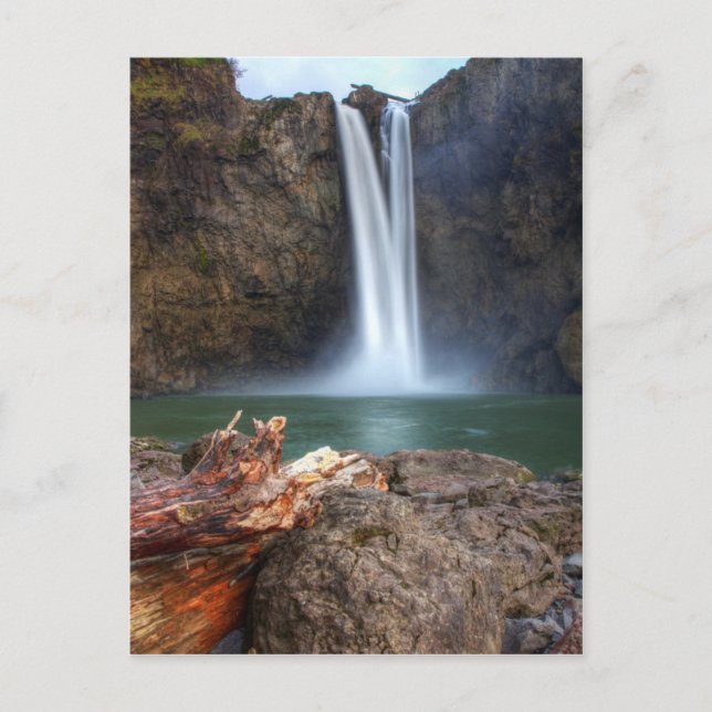 Postal Cataratas de Snoqualmie (Anverso)
