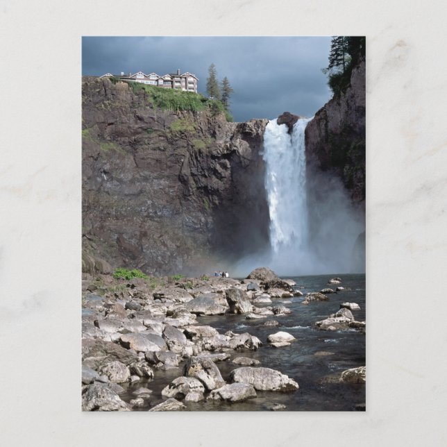 Postal Cataratas de Snoqualmie (Anverso)