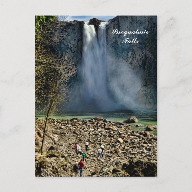 Postal Cataratas de Snoqualmie (Anverso)