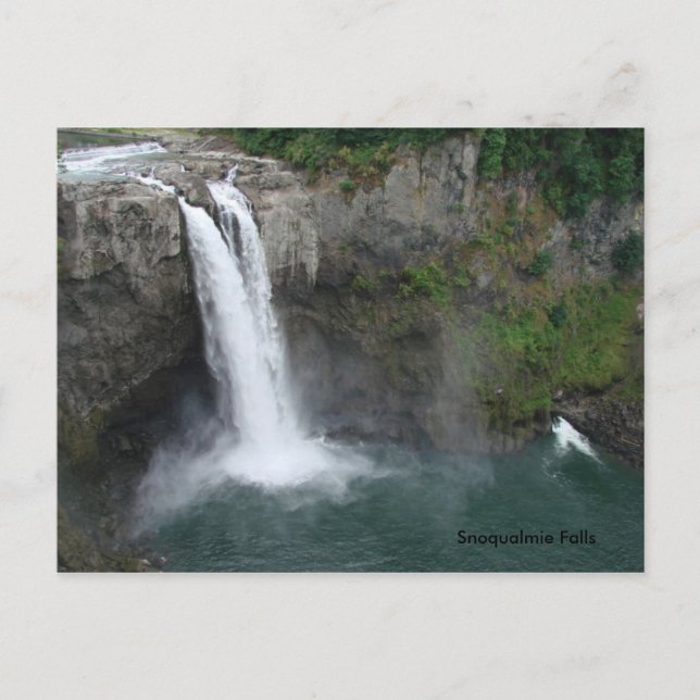 Postal Cataratas de Snoqualmie (Anverso)