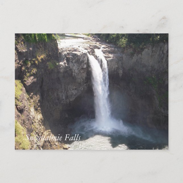 Postal Cataratas de Snoqualmie (Anverso)