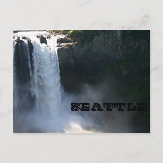 Postal Cataratas de Snoqualmie, Seattle (Anverso)