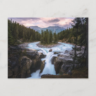 Postal Cataratas de Sunwapta   Parque nacional Jasper