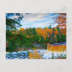 Postal Cataratas de Tahquamenon en otoño, Michigan