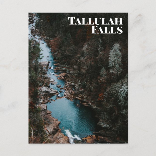 Postal Cataratas de Tallulah, Estados Unidos (Anverso)
