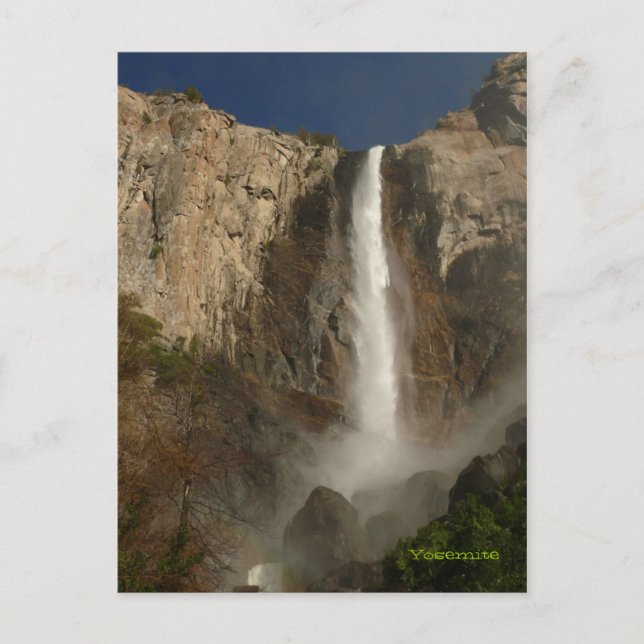 Postal Cataratas de velo nupcial, Yosemite (Anverso)