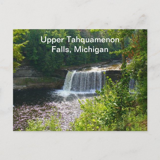 Postal Cataratas del Alto Tahquamenon, Michigan (Anverso)