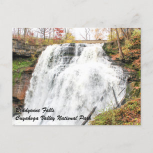 Postal Cataratas del Brandywine en el Parque Nacional del