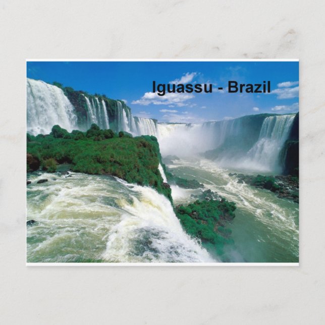 Postal Cataratas del Iguassu de Brasil (St.K.) (Anverso)