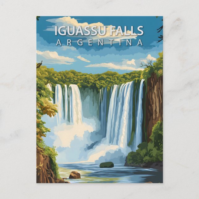 Postal Cataratas del Iguazú Argentina Naturaleza Sudameri (Anverso)