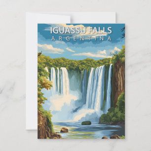Postal Cataratas del Iguazú Argentina Viaje Antiguo