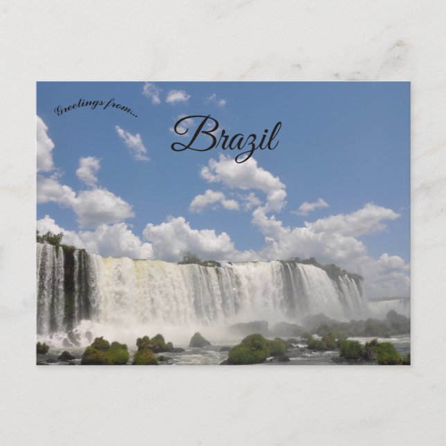 Postal Cataratas del Iguazú Brasil (Anverso)