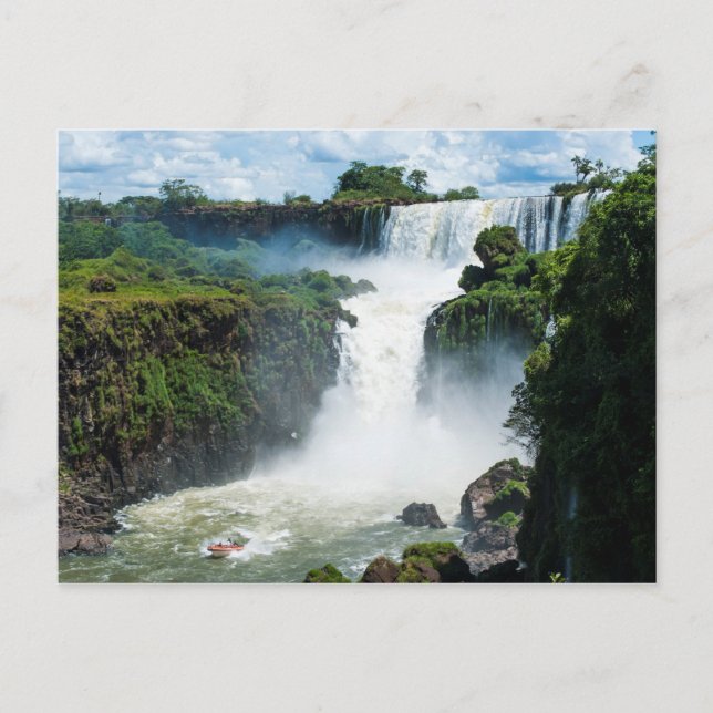 Postal Cataratas del Iguazú rodeado de selva (Anverso)