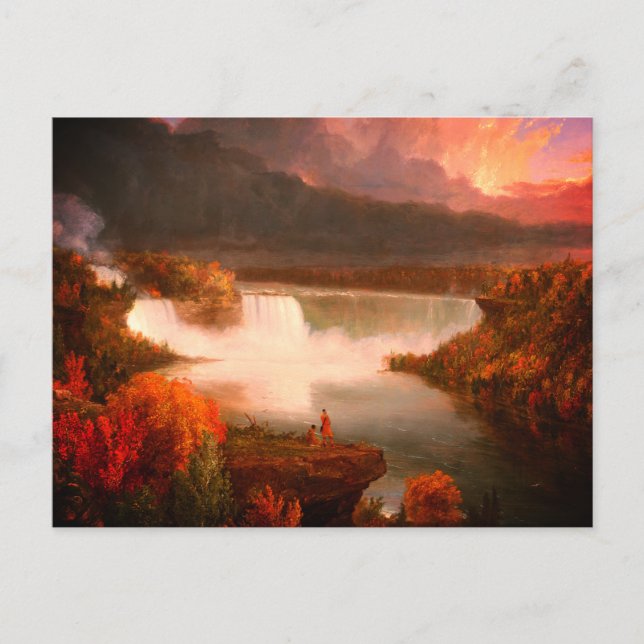 Postal Cataratas del Niágara 1830 (Anverso)