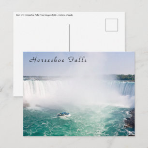 Postal Cataratas del Niagara: Boat and Horseshoe Falls