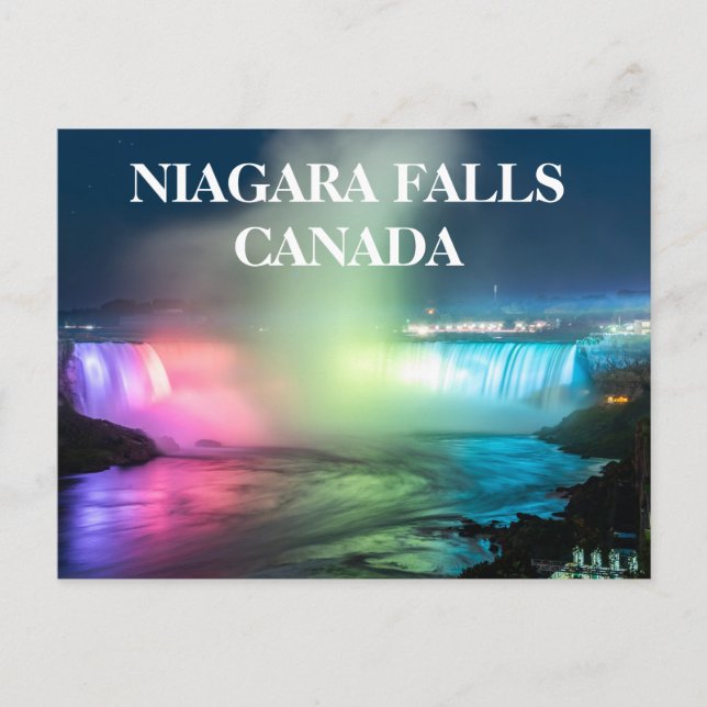 Postal Cataratas del Niágara Canadá (Anverso)