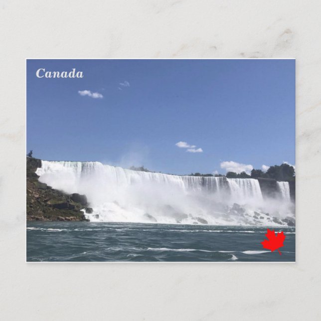 Postal Cataratas del Niágara, Canadá (Anverso)