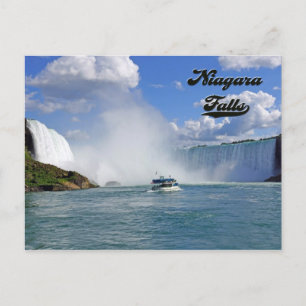 Postal Cataratas del Niágara, doncella de la niebla