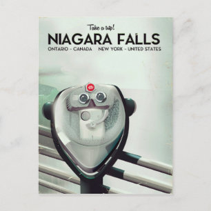 Postal Cataratas del Niágara - EE.UU. - Canadá poster de 