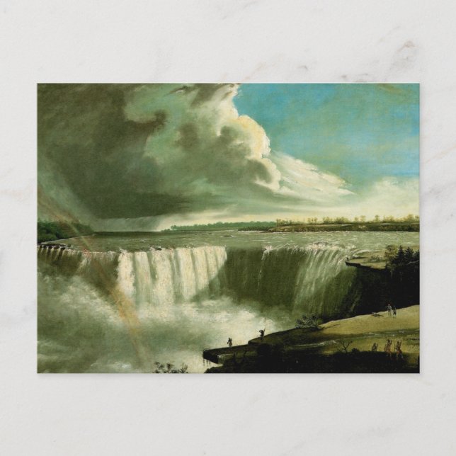 Postal Cataratas del Niágara en el Peñón de la Mesa (Anverso)