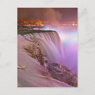 Postal Cataratas del Niágara en invierno desde el punto d