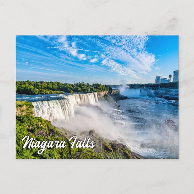 Postal Cataratas del Niágara, Nueva York (Anverso)