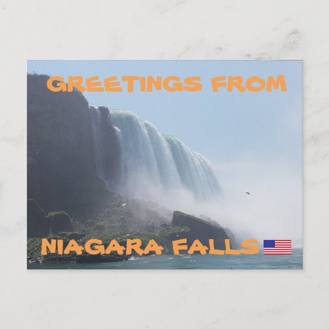 Postal Cataratas del Niágara Nueva York, Estados Unidos (Anverso)