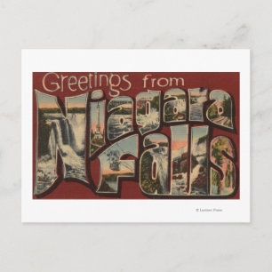 Postal Cataratas del Niágara, Nueva York - Grandes Escena