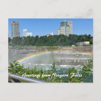 Postal Cataratas del Niágara NY Arcoíris