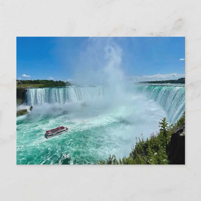 Postal Cataratas del Niágara, Ontario, Canadá (Anverso)