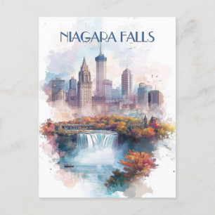 Postal Cataratas del Niágara y Bufalo City NY USA Travel