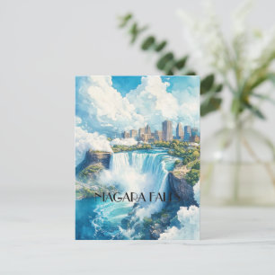 Postal Cataratas del Niágara y Bufalo City NY USA Travel
