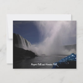 Postal Cataratas del Niágara y catarata Horseshoe