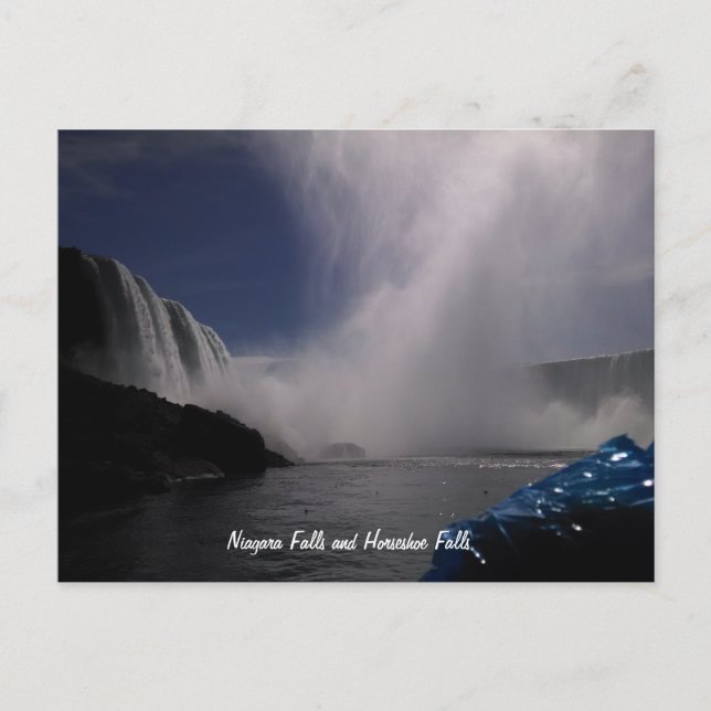 Postal Cataratas del Niágara y cataratas del Horseshoe (Anverso)