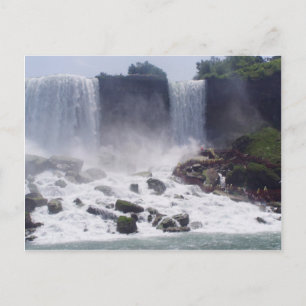Postal Cataratas Del Niagra Y Vista Del Lado Estadouniden