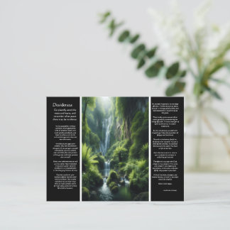 Postal Cataratas Esmeraldas de DESIDERATA: Un retiro pací