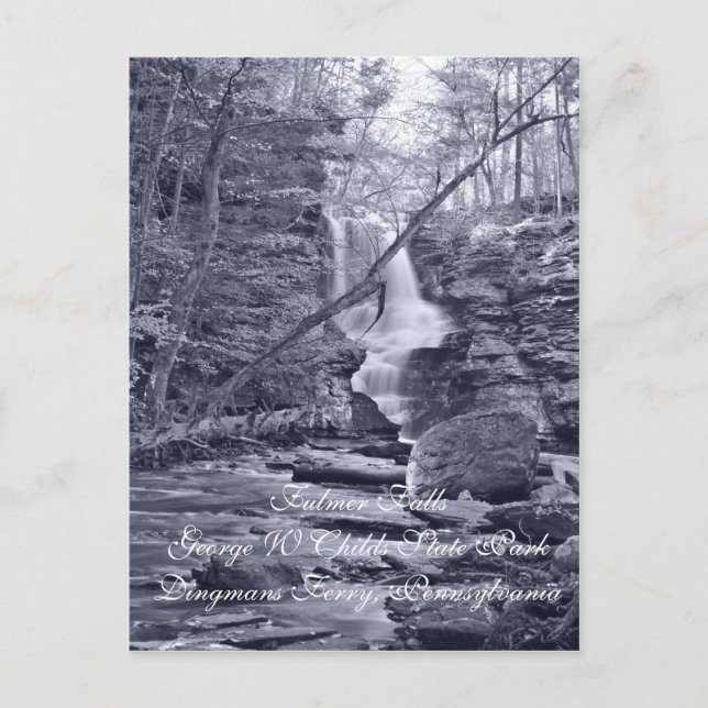 Postal Cataratas Fulmer, Pennsylvania (Anverso)