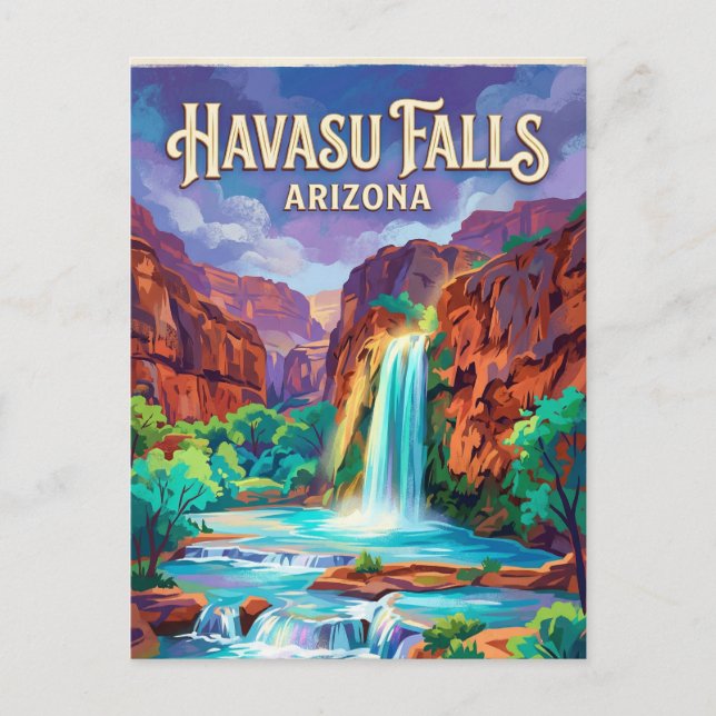 Postal Cataratas Havasu Estados Unidos (Anverso)