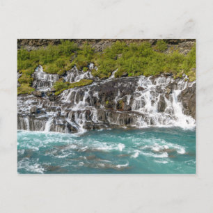 Postal Cataratas Hraunfossar - Islandia Occidental