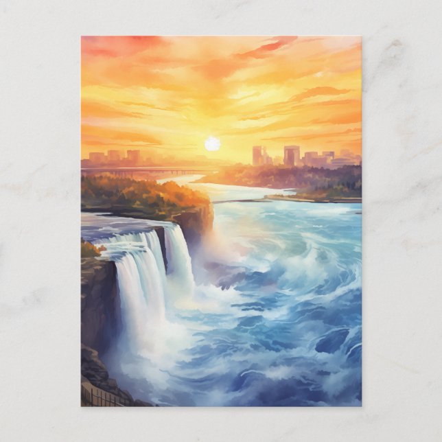 Postal Cataratas Majestic Niagara #13 (Anverso)